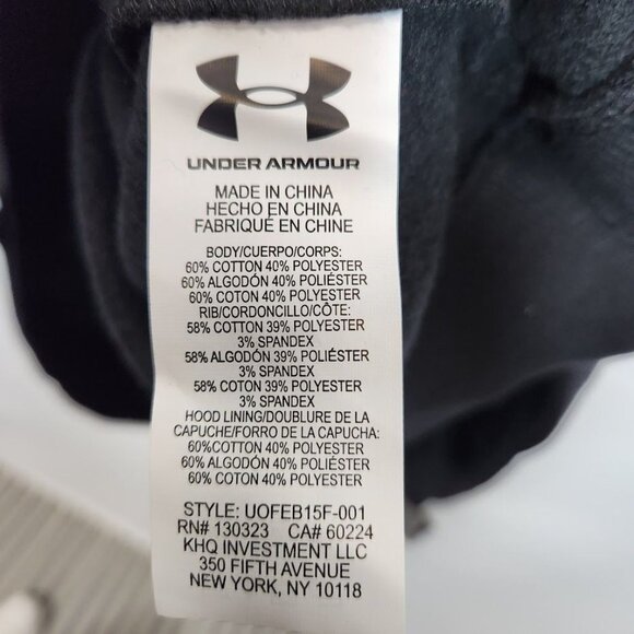 NWT Under Armour Youth Engineered for the Outdoors Hoodie in Black Size YXL - Picture 6 of 6